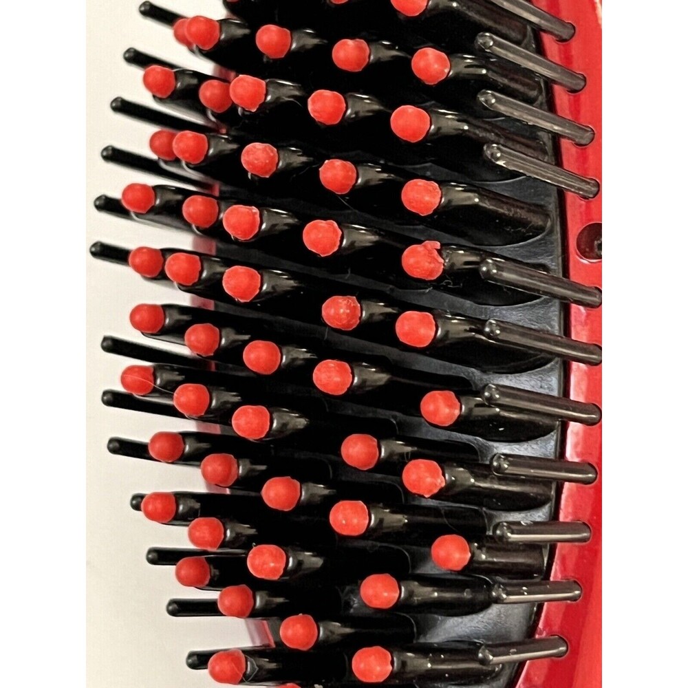 Hair Straightening Brush Hair Angel Ceramic Adjustable Heat TEK062 Red Black